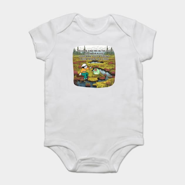 Find Me in the Bog Baby Bodysuit by Four Season Foraging